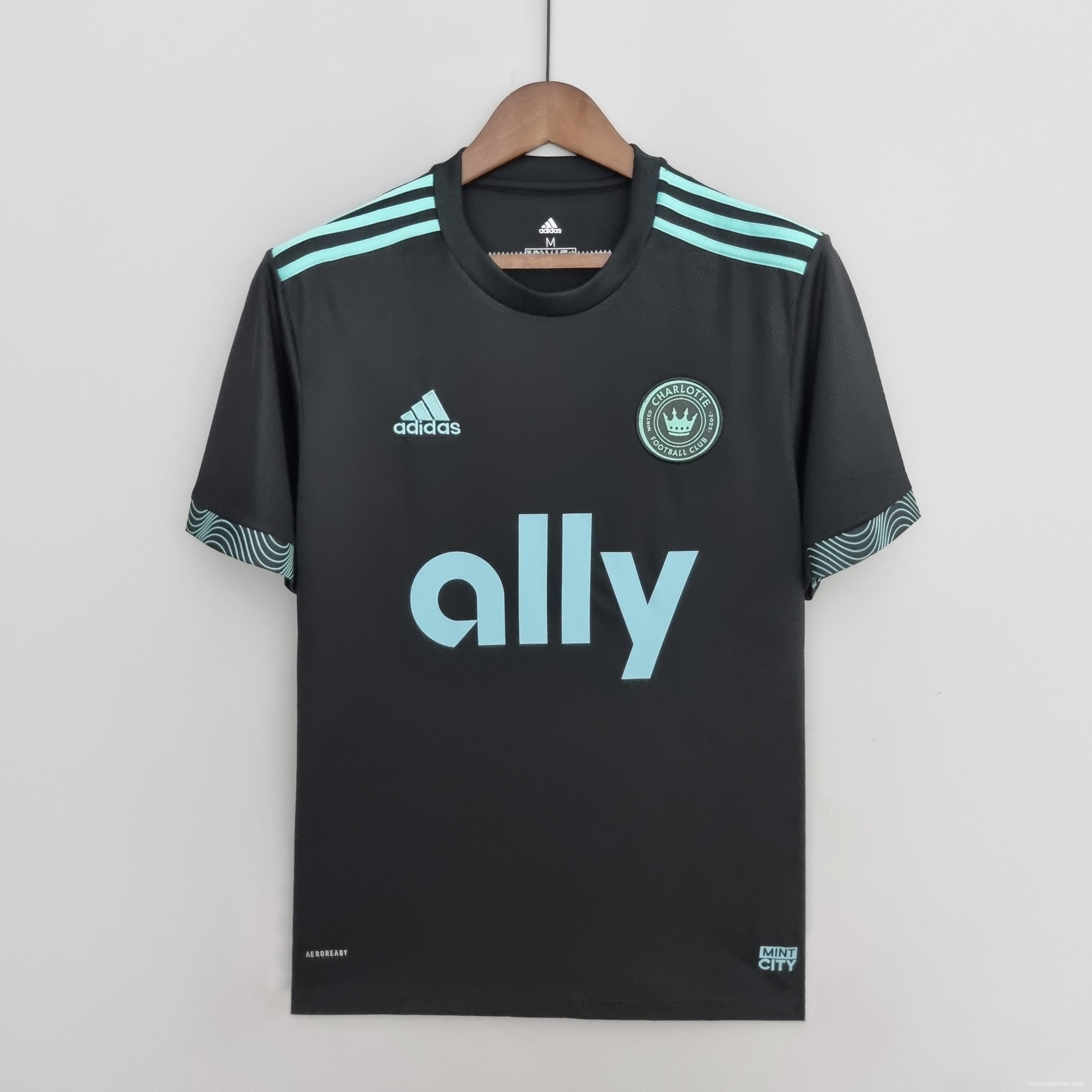 22/23 Charlotte FC Black Soccer Jersey