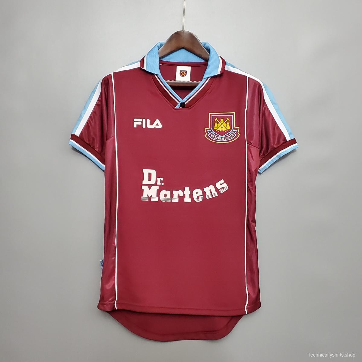 Retro 99/01 West Ham United Home Jersey