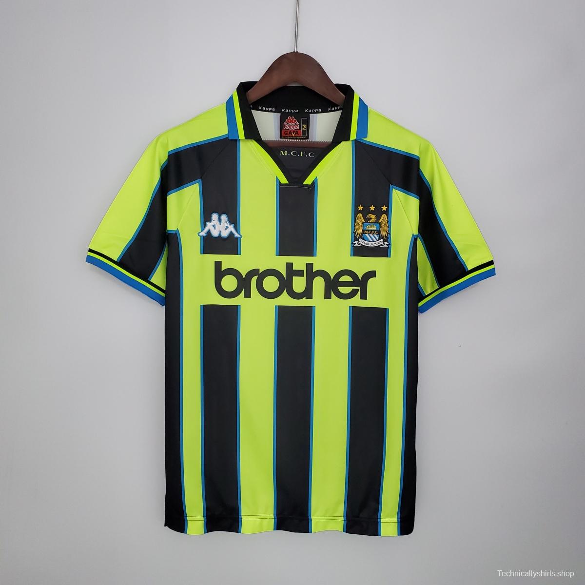 Retro Manchester City 98/99 away Soccer Jersey