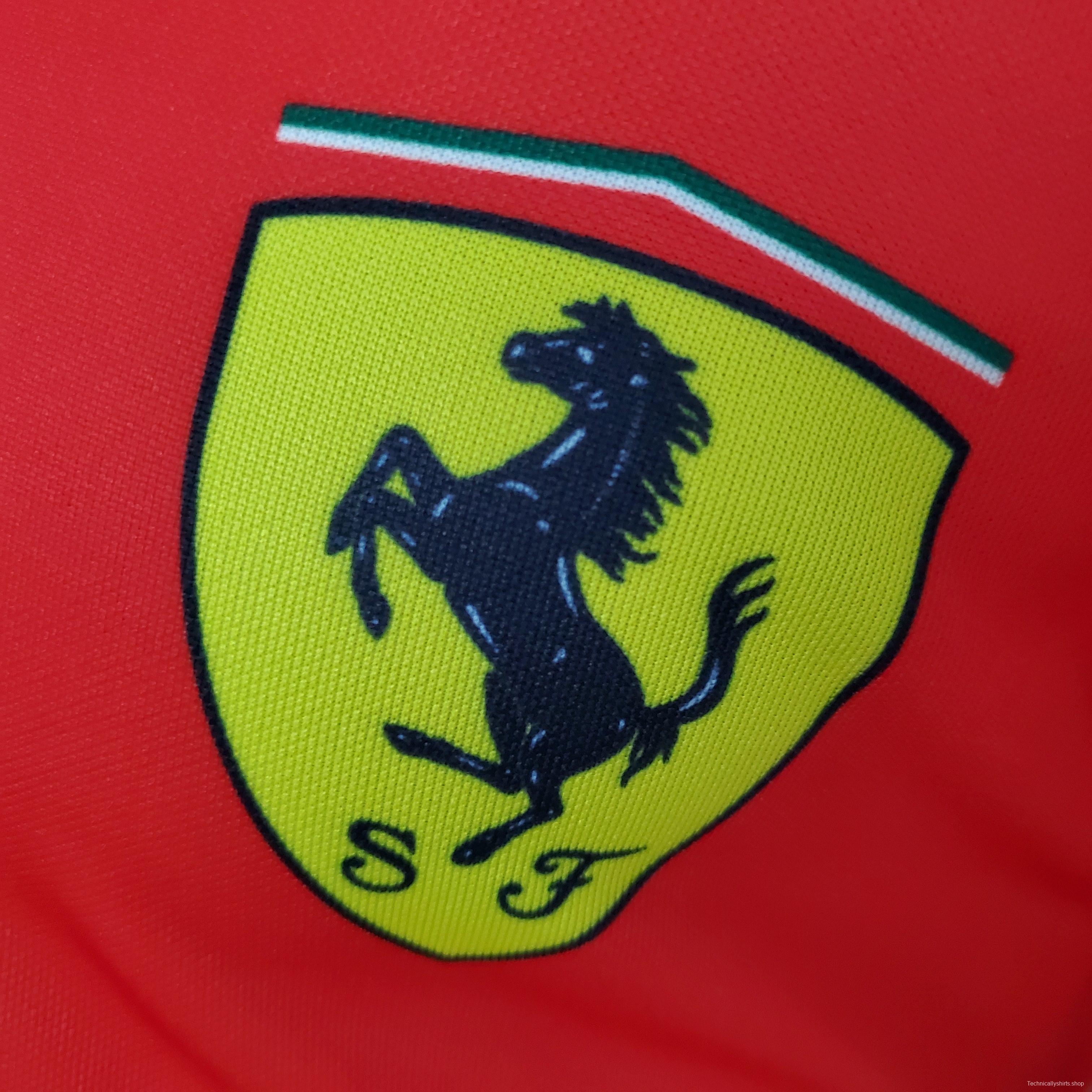 F1 Formula One 2022 Ferrari Polo Red S-5XL