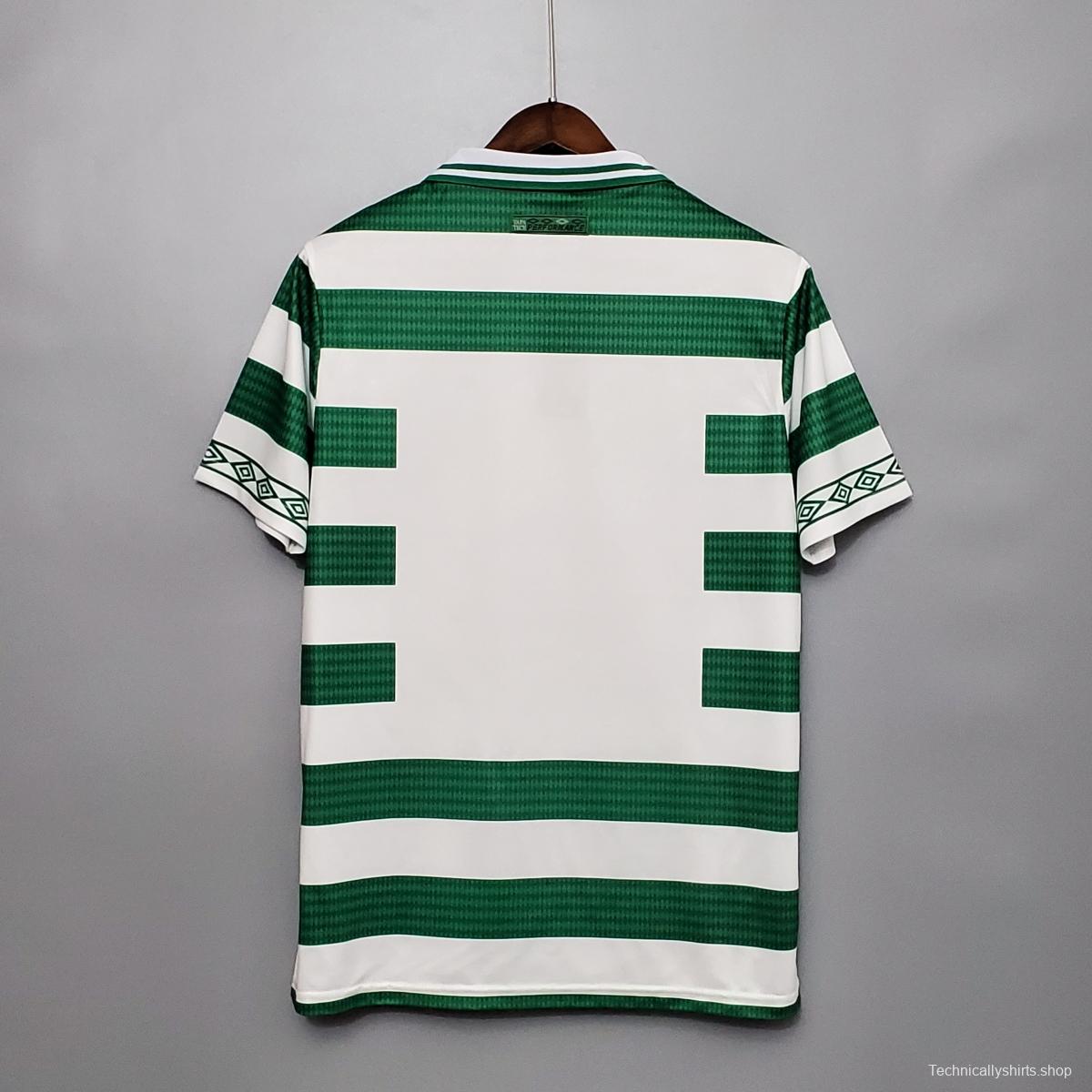 Retro 98/99 Celtic home Soccer Jersey