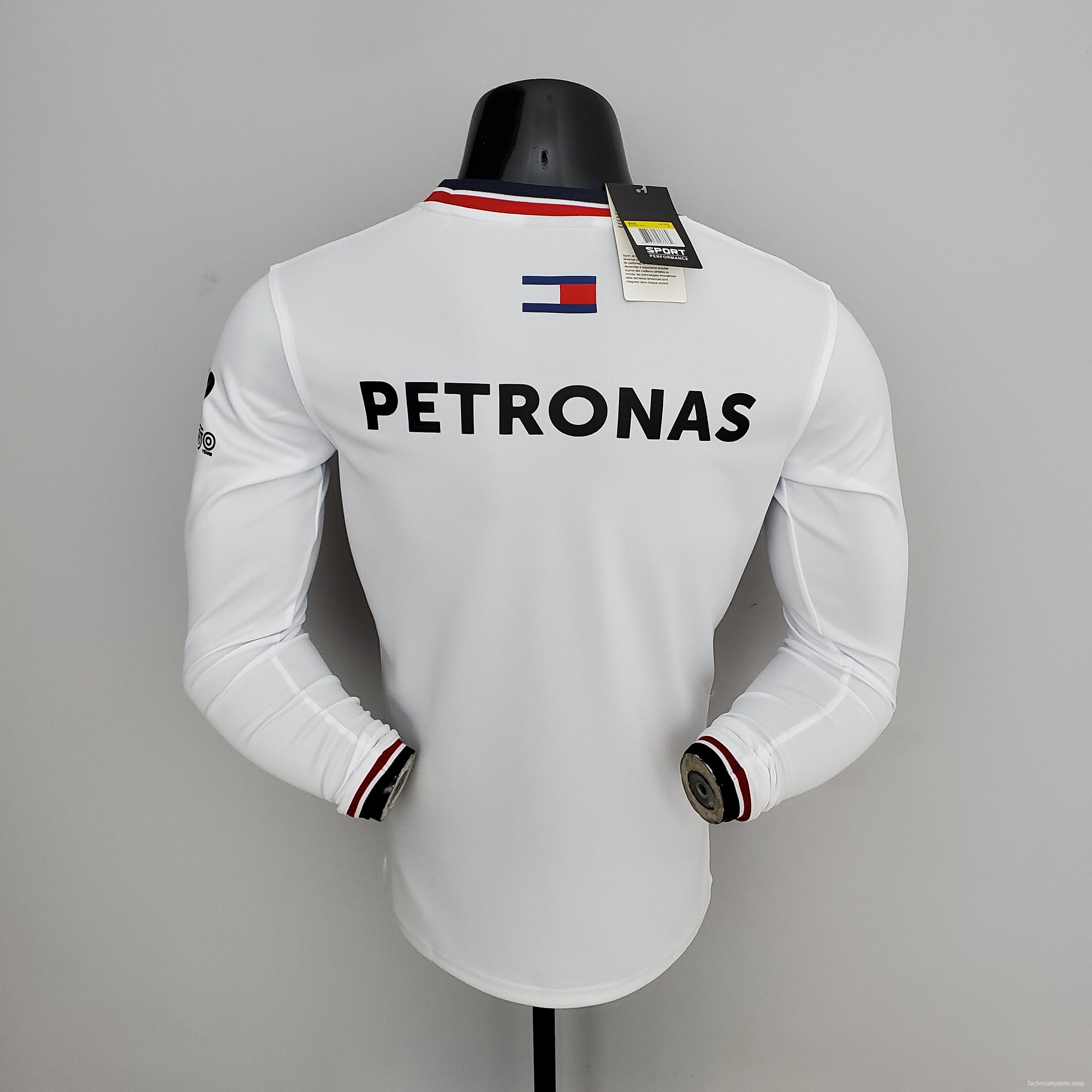 F1 Formula One 2022 Mercedes Long Sleeve White S-5XL