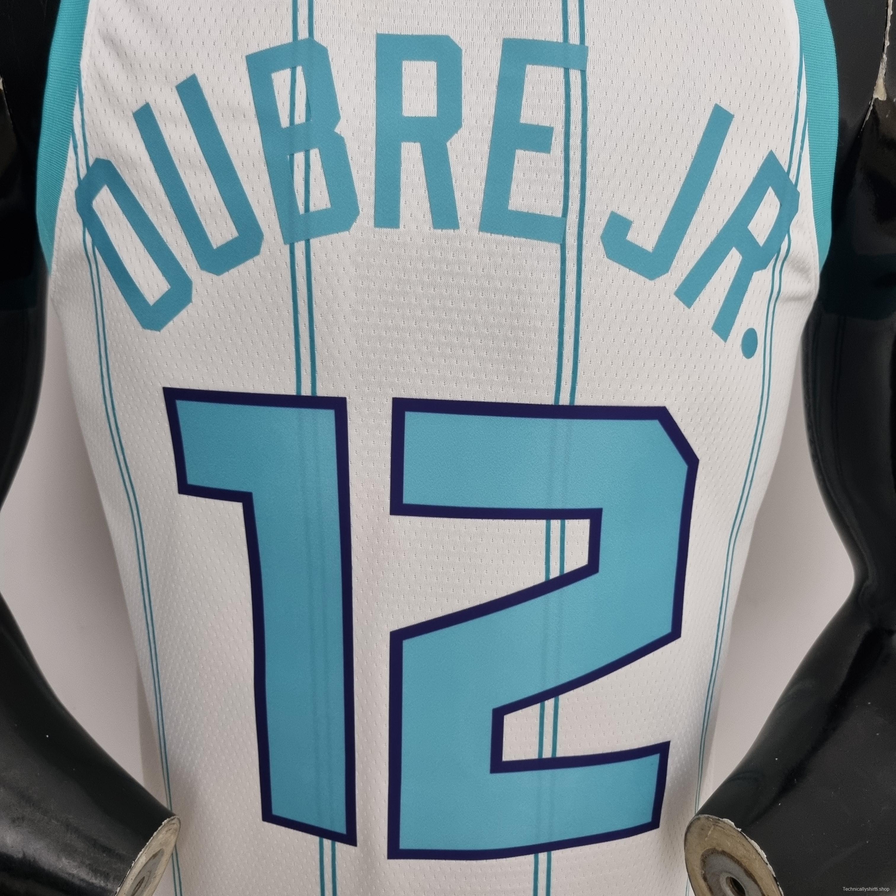 75th Anniversary Oubre #12 Charlotte Hornets White NBA Jersey