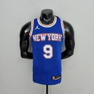 75th Anniversary Barrett#9 New York Knicks Jordan Limited Blue NBA Jersey