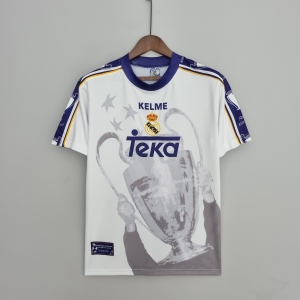 Retro 97-98 Real Madrid Champions League 7 Champions Commemorative Edition Soccer Jersey