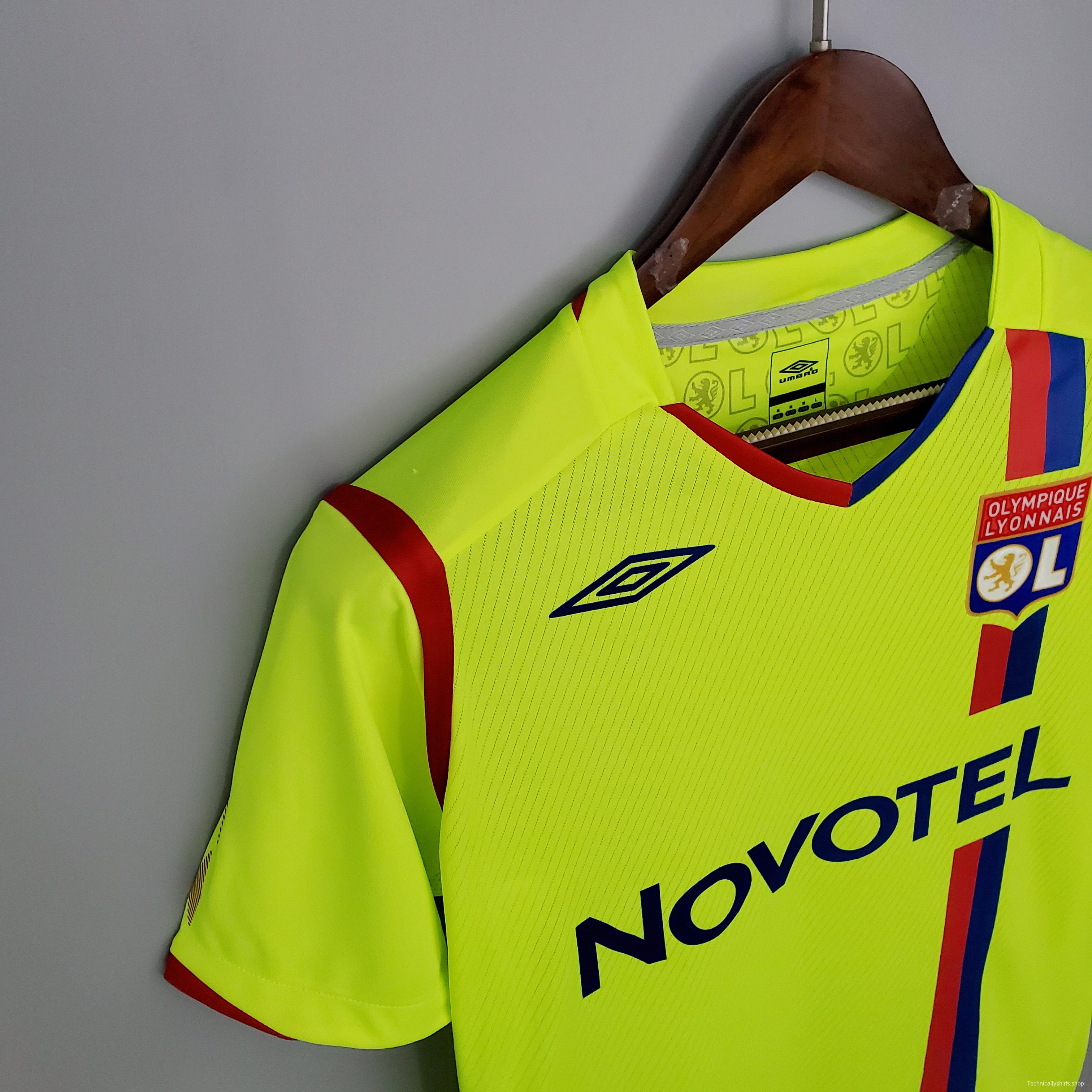 Retro Olympique Lyonnais 08/09 Green Soccer Jersey