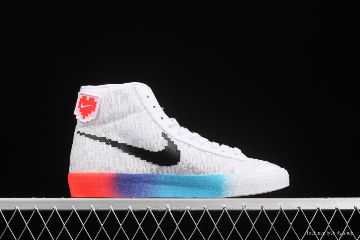 NIKE Blazer Mid'77 Vintage Have A Good Game video game pixel League of Legends Trail Blazers high-top casual board shoes DC3281-101