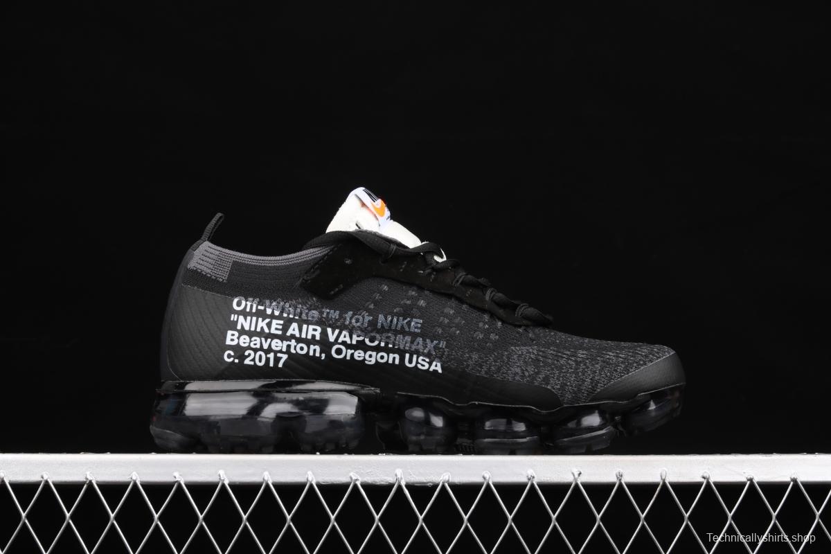 OFF-White x NIKE Vapor Max steam cushion jogging shoes AA3831-001