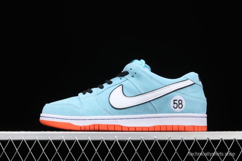 WE CLUB 58 x Nike SB DUNK Low Pro Club 58 Gulf Slam Dunk Series low side leisure sports skateboard shoes BQ6817-401