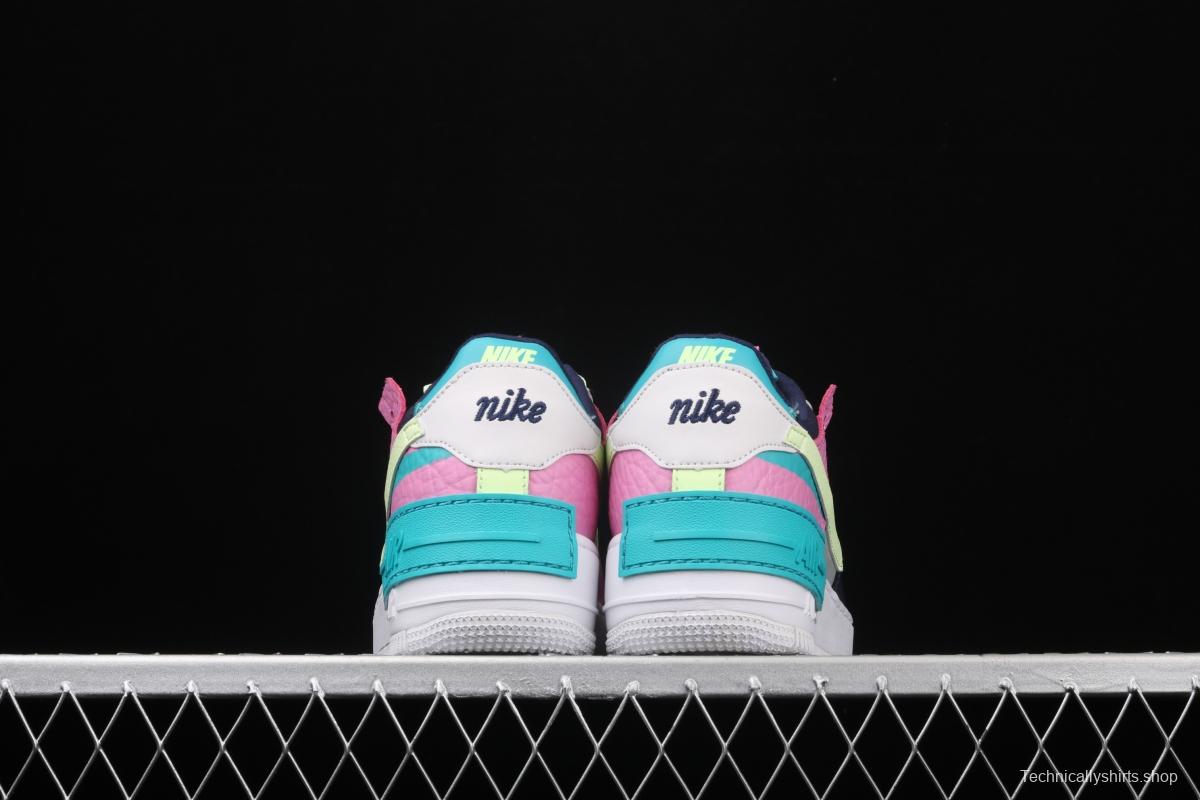 NIKE Air Force 1 ShAdidasow light weight heightened low-top 100-board shoes CK3172-001