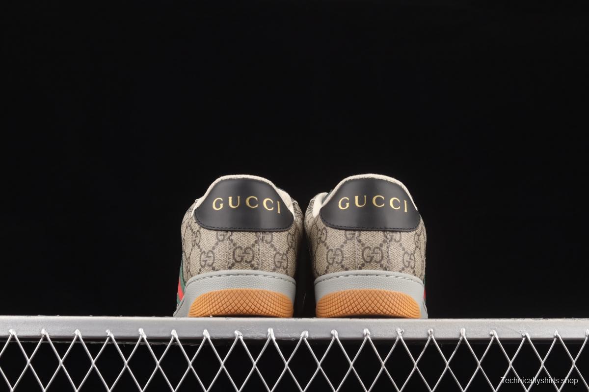 Gucci Distressed Screener Sneaker classic daddy shoes A39G09064