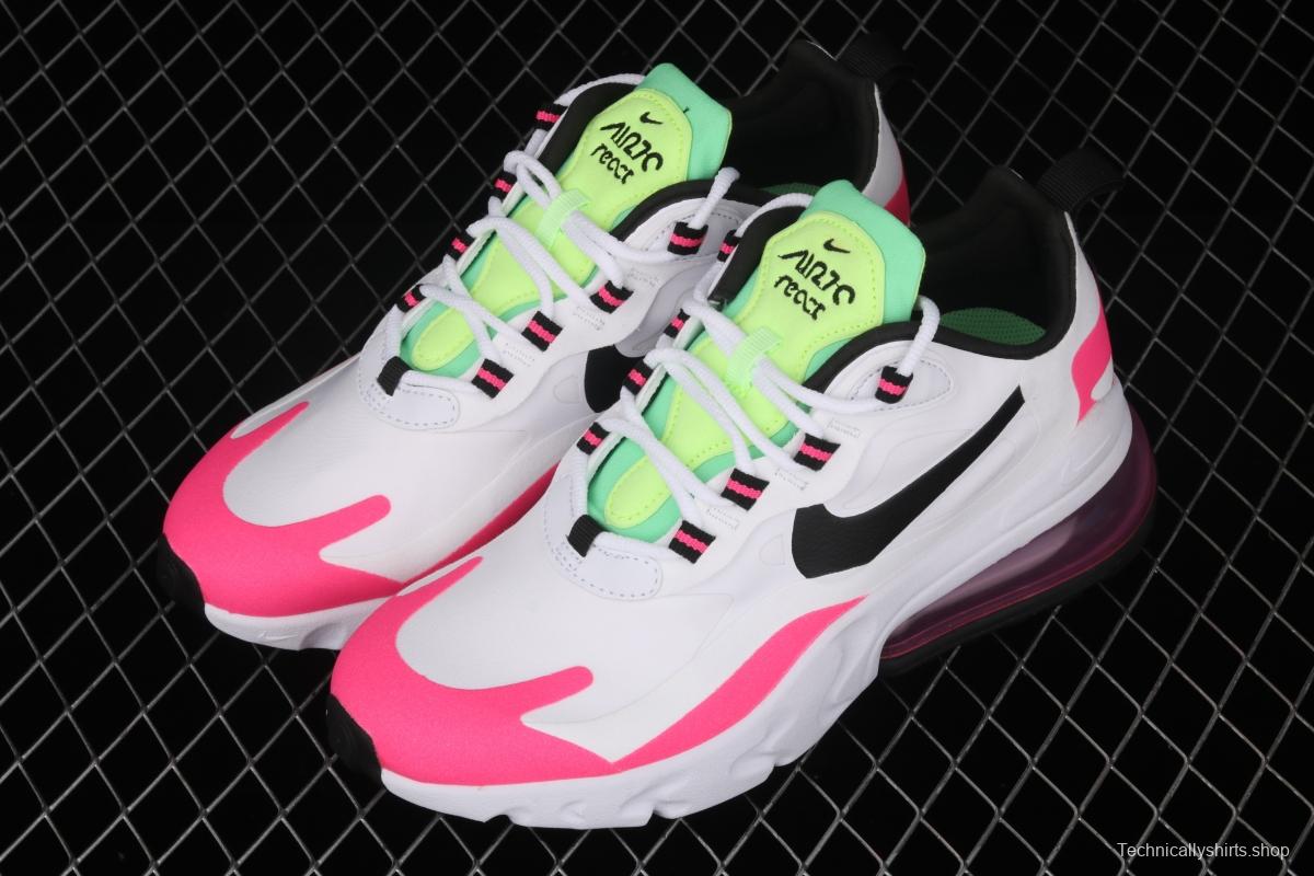 NIKE Air Max 270React new high-frequency mesh function half-palm air cushion cushioning running cloth shoes CJ0619-101