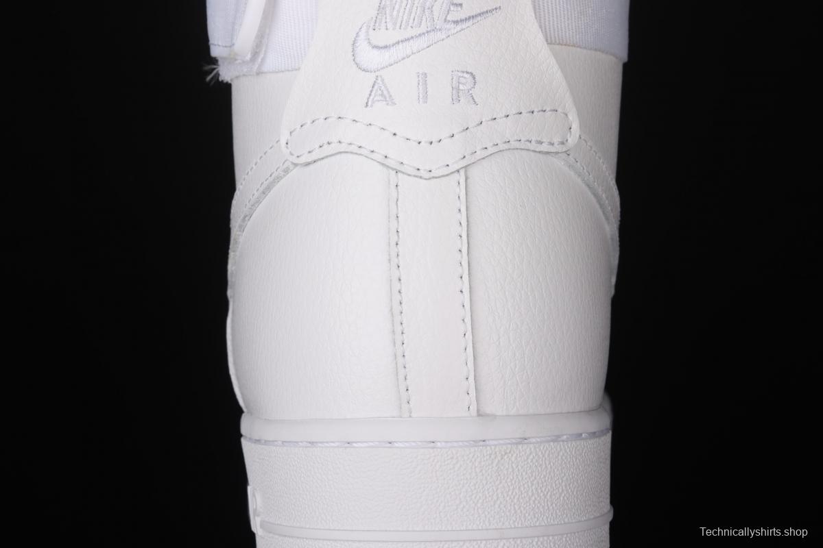 NIKE Air Force 1 High'07 classic all-white high-top casual board shoes 315121-115