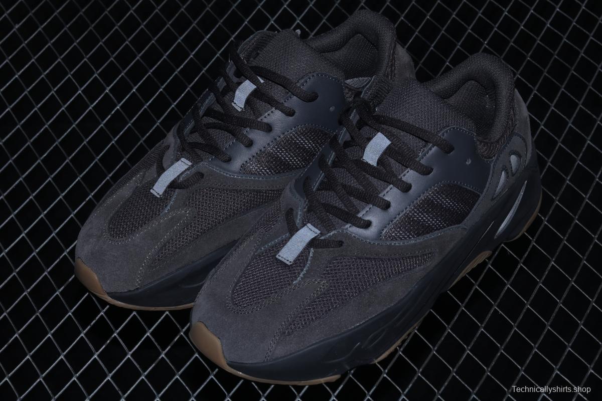 Adidas Yeezy Boost 700V2 Utility Black FV5304 Kanye Coconut 7003M reflective black rubber running shoes BASF popcorn