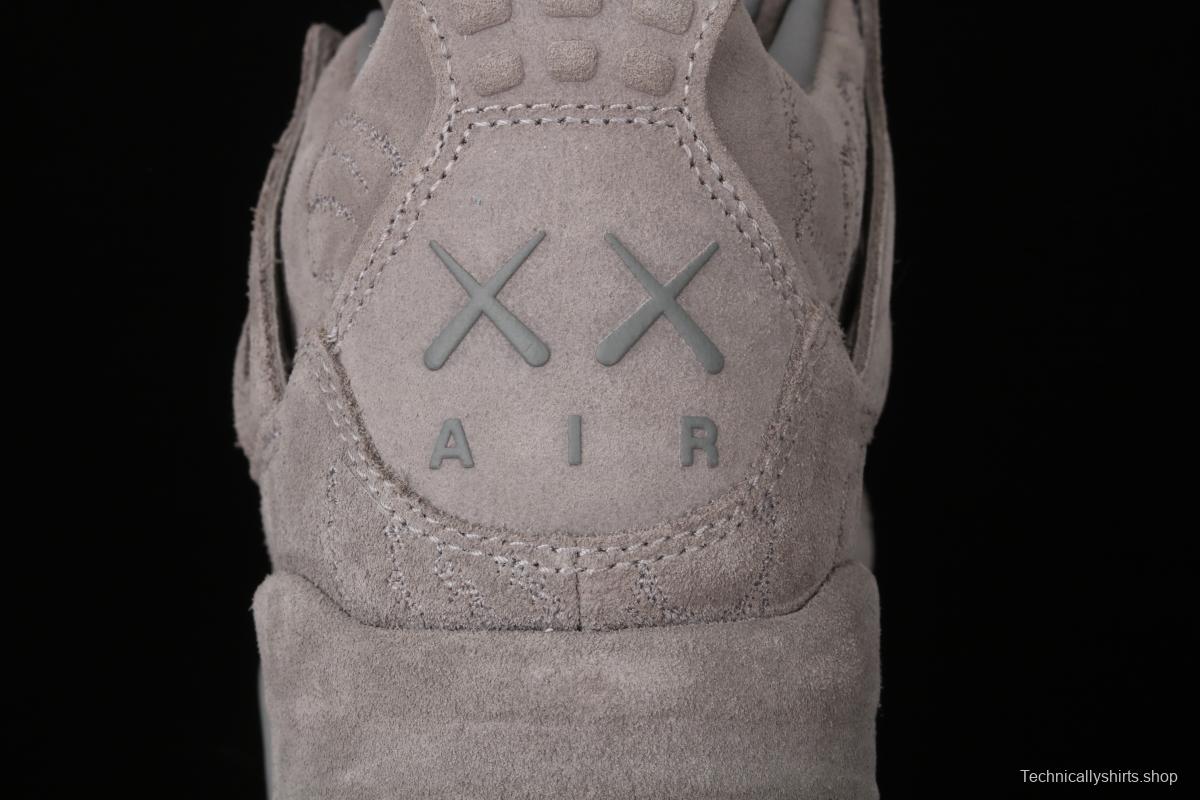 Air Jordan 4 Cool Grey cool gray suede night glossy soled basketball shoes 930155-003