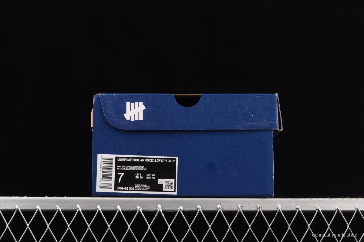 Undefeated x NIKE Air Force 1 Low co-branded low-top casual board shoes DM8461-001