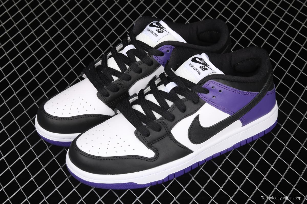 NIKE SB DUNK Low Court Purple black and purple North Carolina low-top leisure sports skateboard shoes BQ6817-500