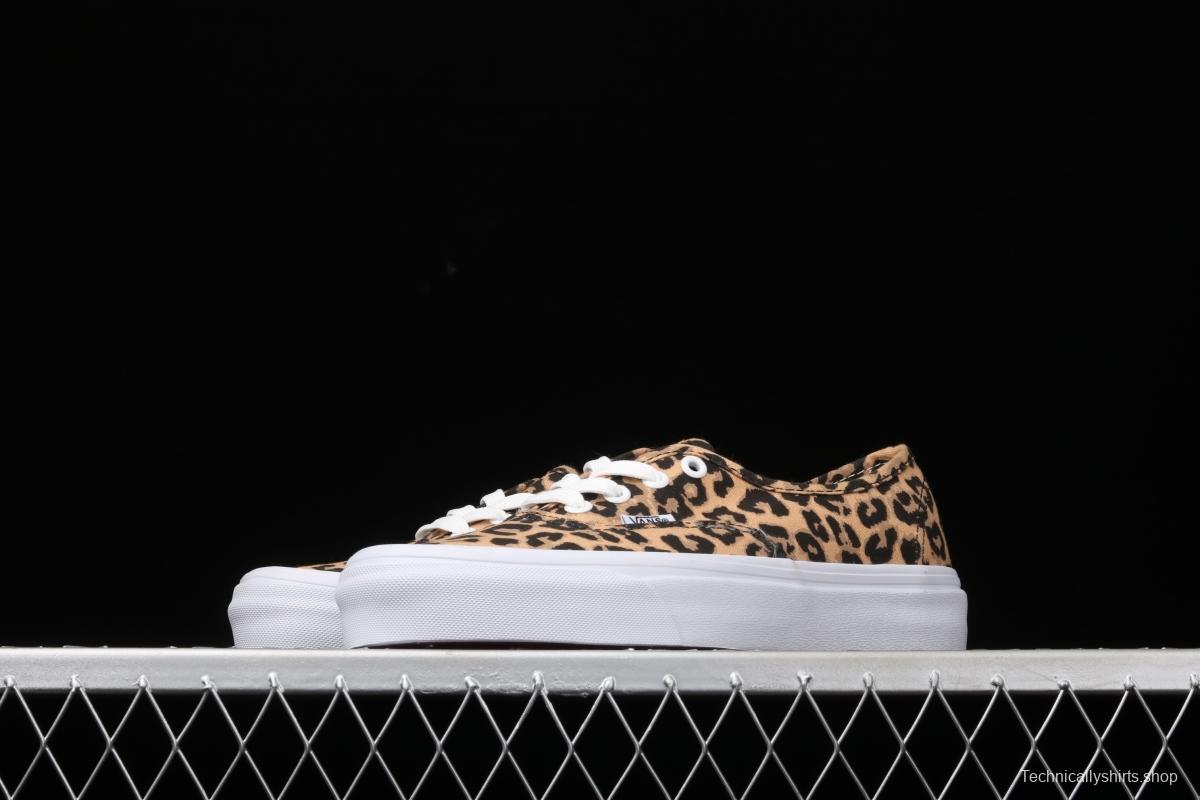 Vans Authentic 2021SS official website limited leopard print low-top casual board shoes VN0AODUNQQ