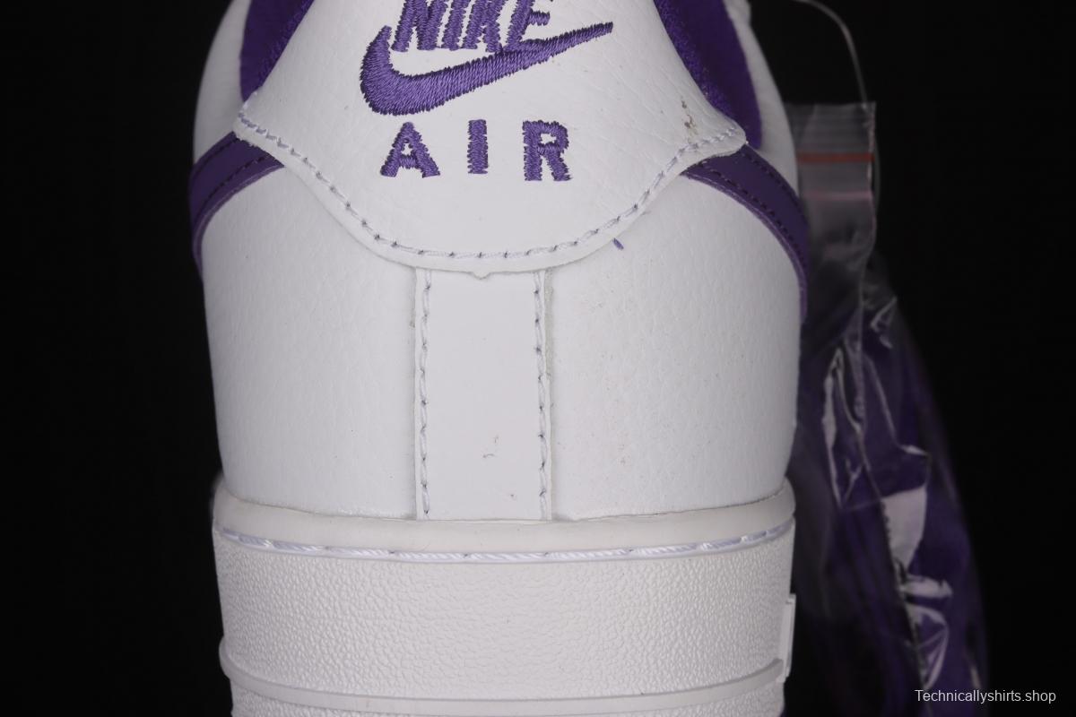 NIKE Air Force 1x07 Low white deep purple low top casual board shoes 315122-281