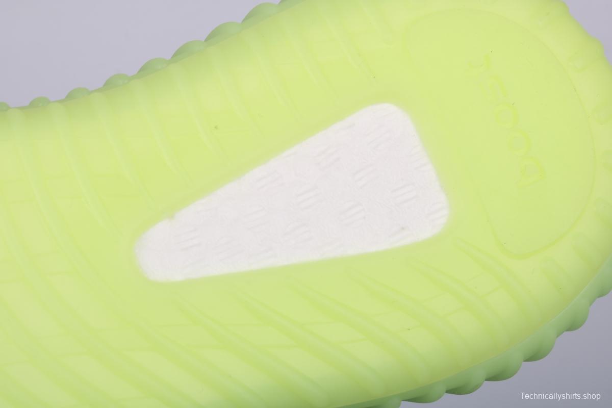 Adidas Yeezy 350 Boost V2 EG5293 Darth Coconut 350 second generation fluorescent green hollowed-out silk color matching