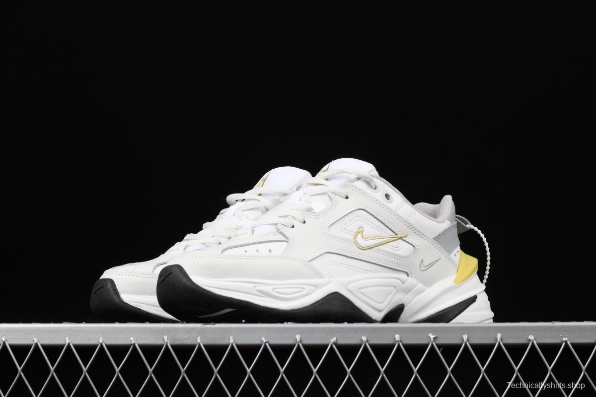 NIKE M2K Tekno white gray gold color retro sports daddy shoes AO3108-009