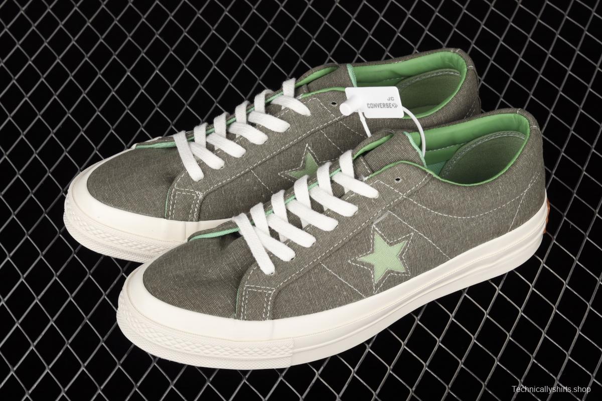 Converse One Star Sunbaked Converse washing one-star green low-top casual board shoes 164361C