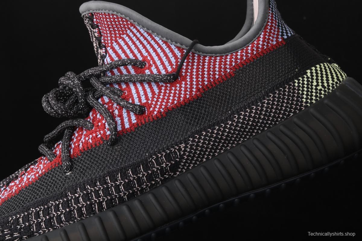 Adidas Yeezy Boost 350V2 Yecheil FX4145 Darth Coconut 350 second generation hollowed-out splicing colorful all-star color BASF popcorn