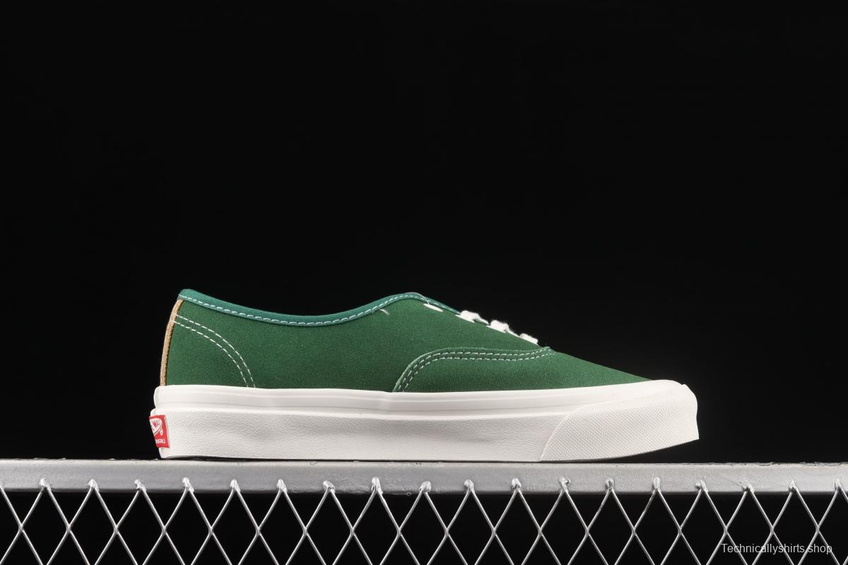 Vans OG Authentic Lx green suede vulcanized low upper shoes VN0A4BV94JG