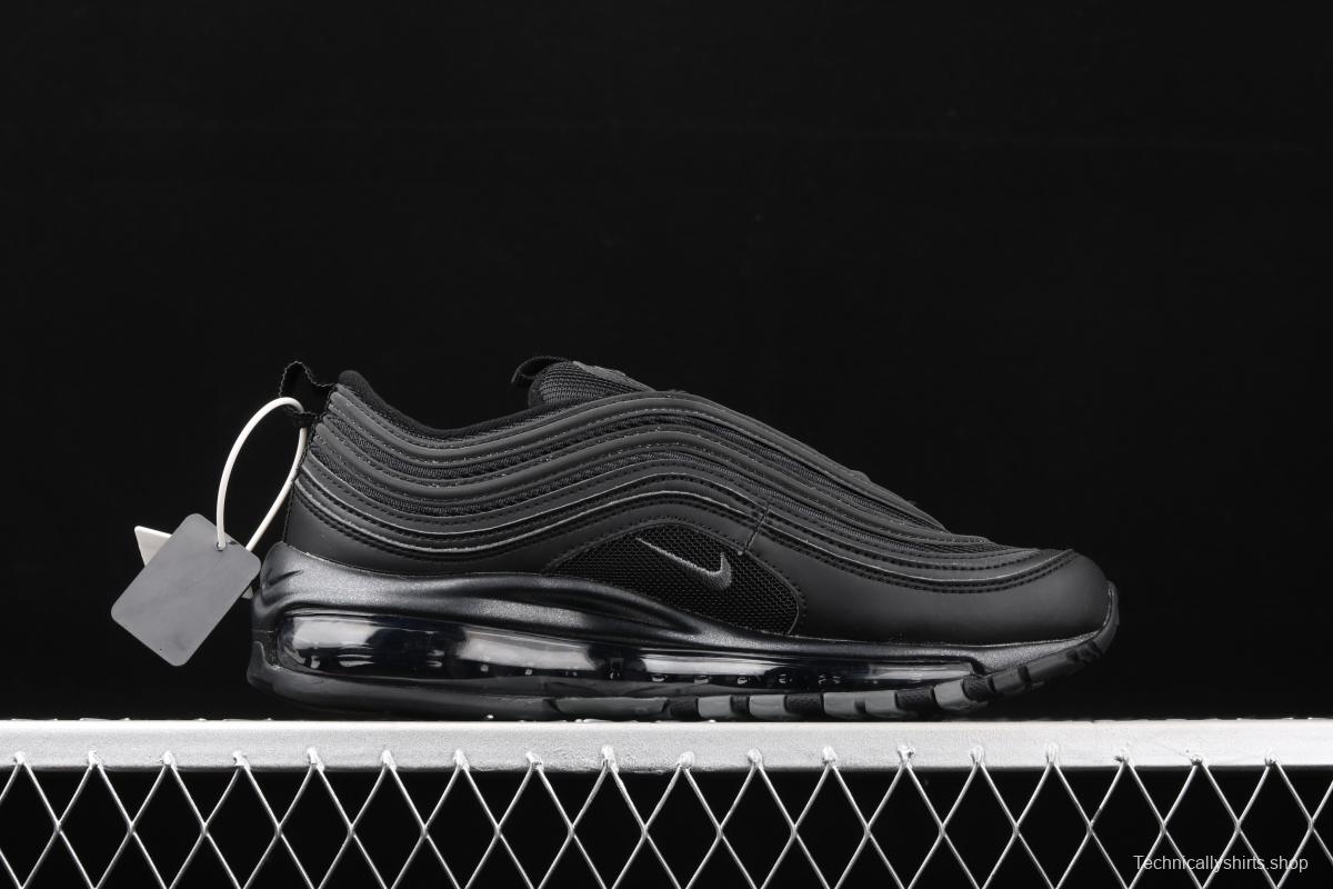 NIKE Air Max 973M reflective all-black bullet air cushion running shoes 921733-001