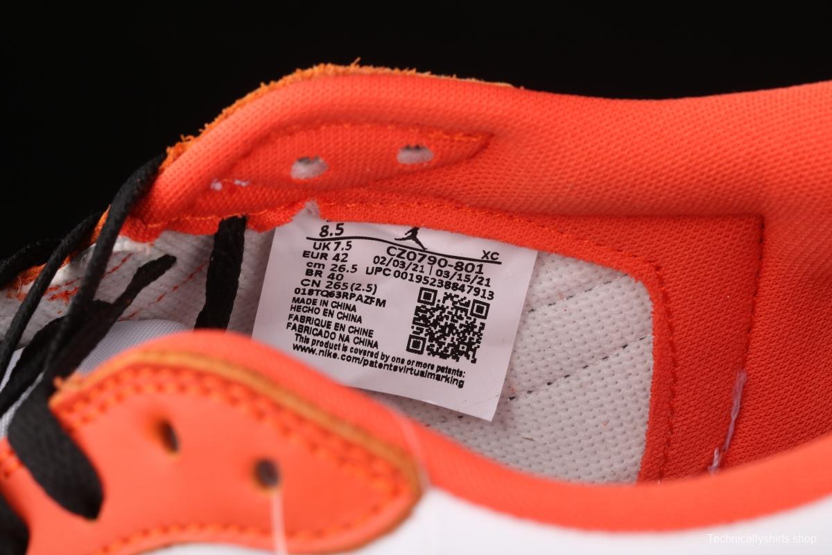 Air Jordan 1 Low OG Shattered Backboard low side buckle shredded CZ0790-801