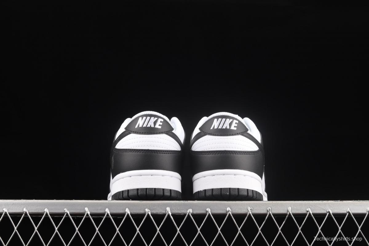 NIKE DUNK Low Next Nature White/Black Environmental Protection Series Black and White Panda 2.0 Leisure Skateboard shoes DD1873-102