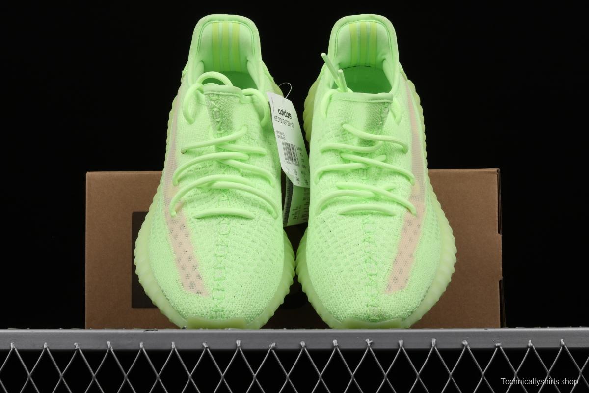 Adidas Yeezy 350 Boost V2 Gid EH5360 Darth Coconut 350 second generation luminous green color matching