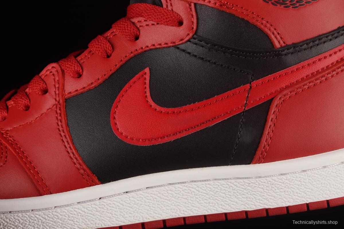 Air Jordan 1 Hi 85 reverses black and red forbids wearing high top basketball shoes BQ4422-600