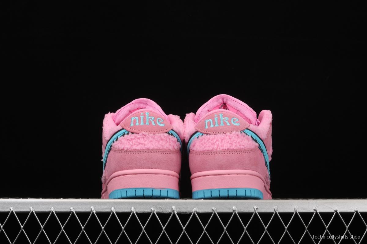 Grateful DeAdidas x NIKE SB DUNK Low Yellow Bear joint style pink and blue bear sports skateboard shoes CJ5378-600