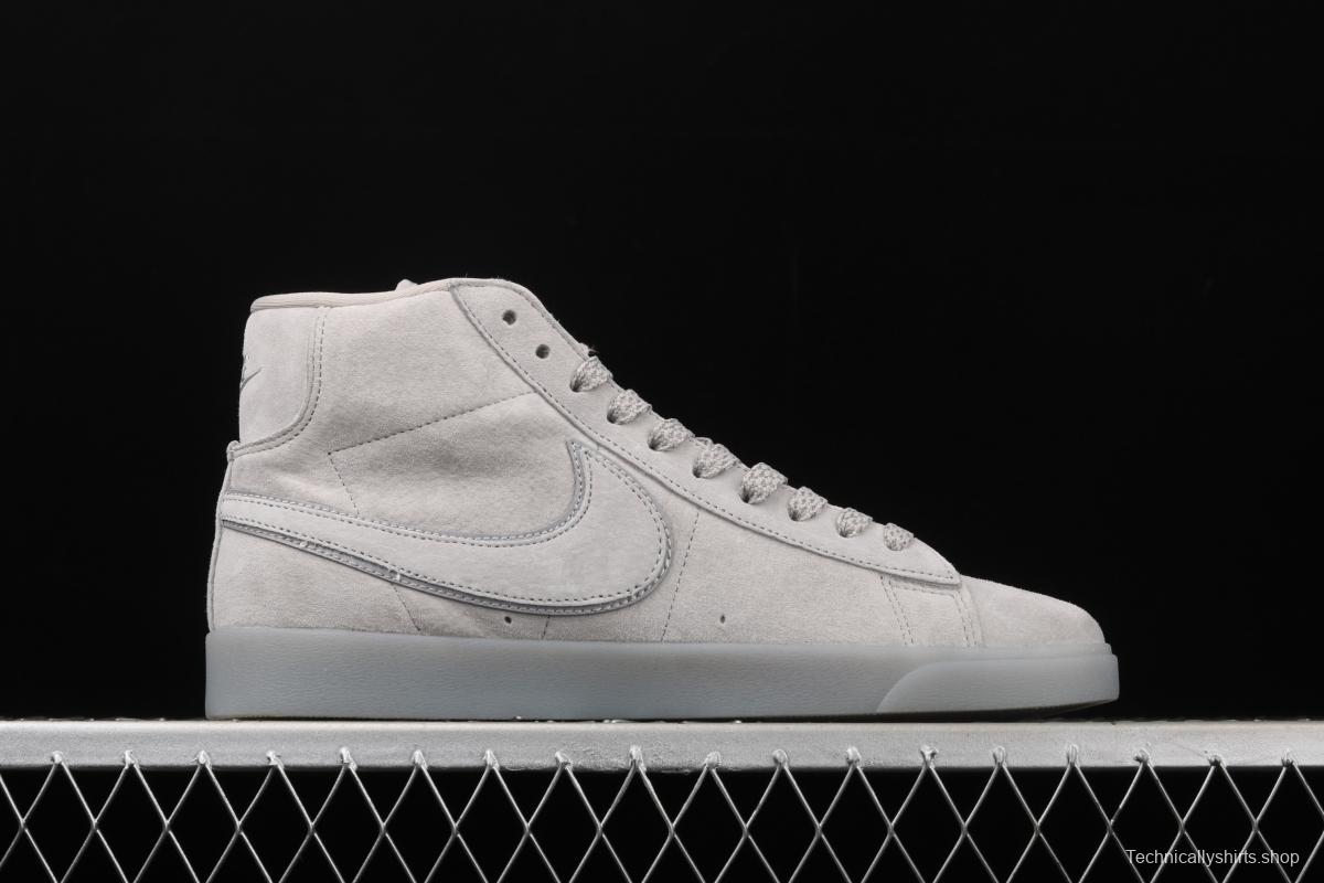 Reigning Champ x NIKE Blazer Mid Retro defending champion joint top suede 3M reflective high-top board shoes AV9375-005