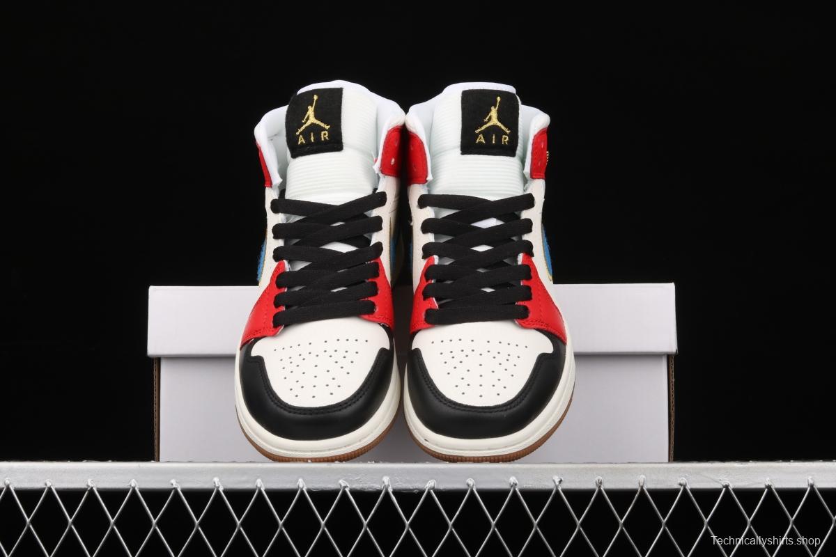 Air Jordan 1 Mid SE Coral Stardust Jordan Airlines Central DC1426-100