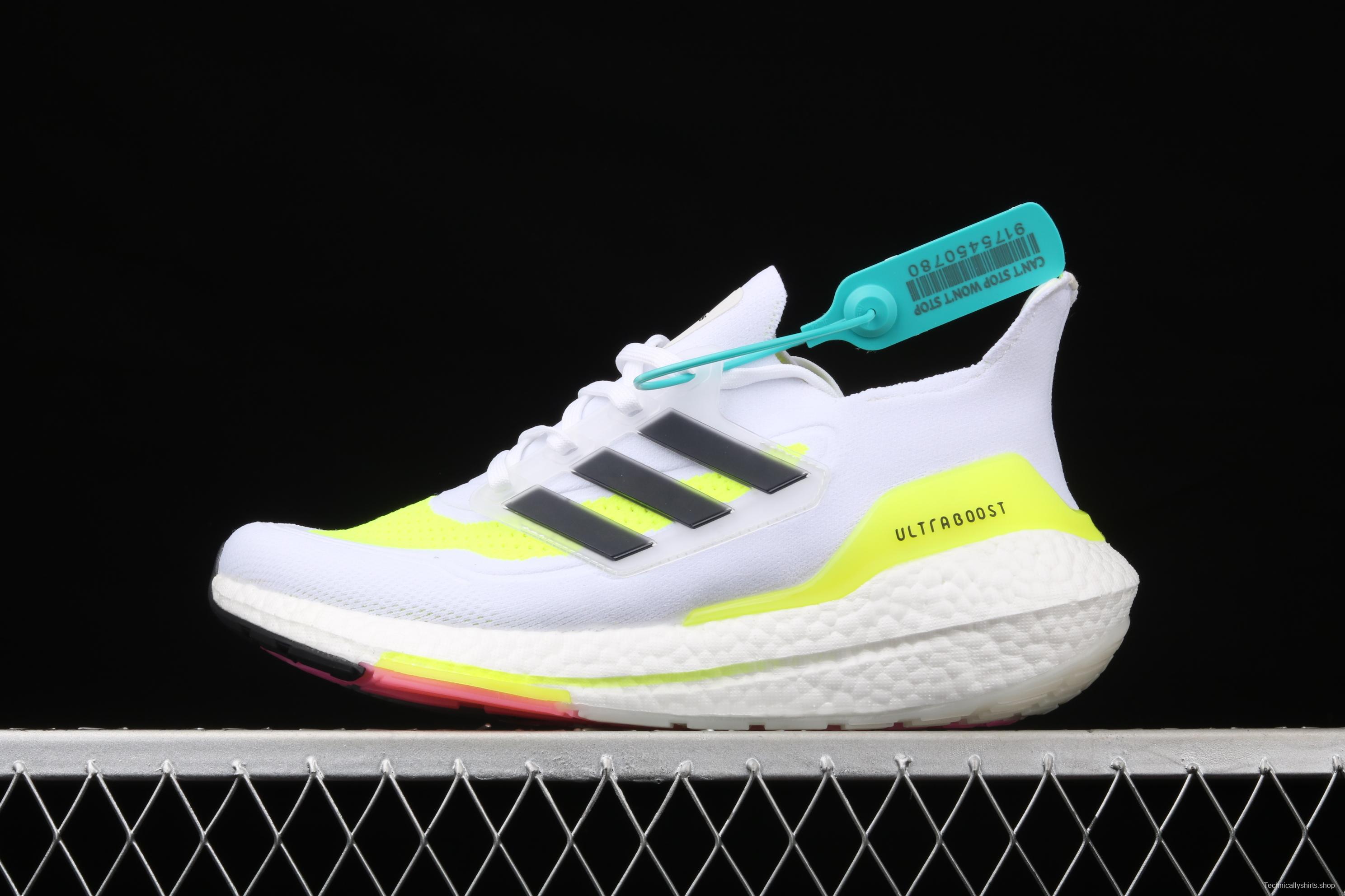 Adidas Ultra Boost 21 Consortium FY0377 Das new thick-soled popcorn running shoes