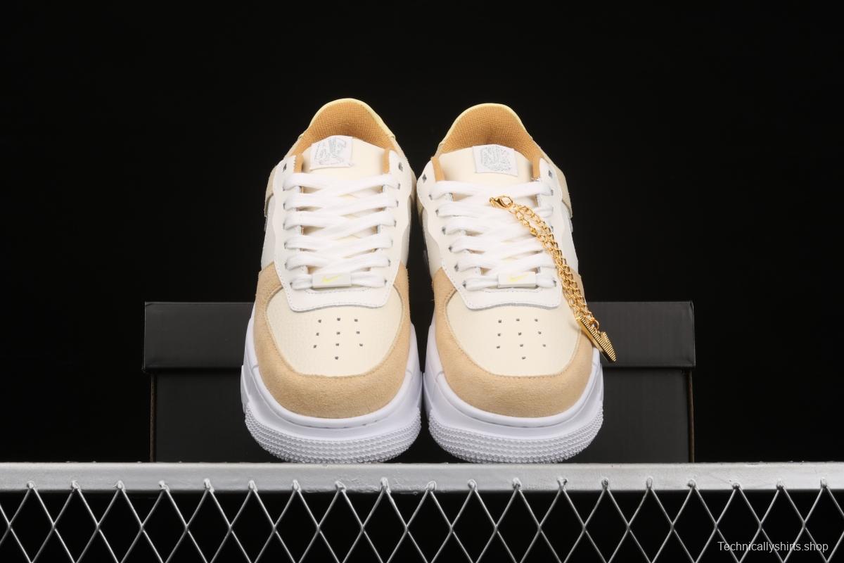 NIKE Air Force 1 Pixel deconstructing wind low-top casual board shoes DH3856-100