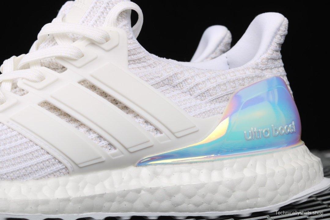 Adidas Ultra Boost 4.0Iridescent BY1756 fourth generation knitted striped white laser UB