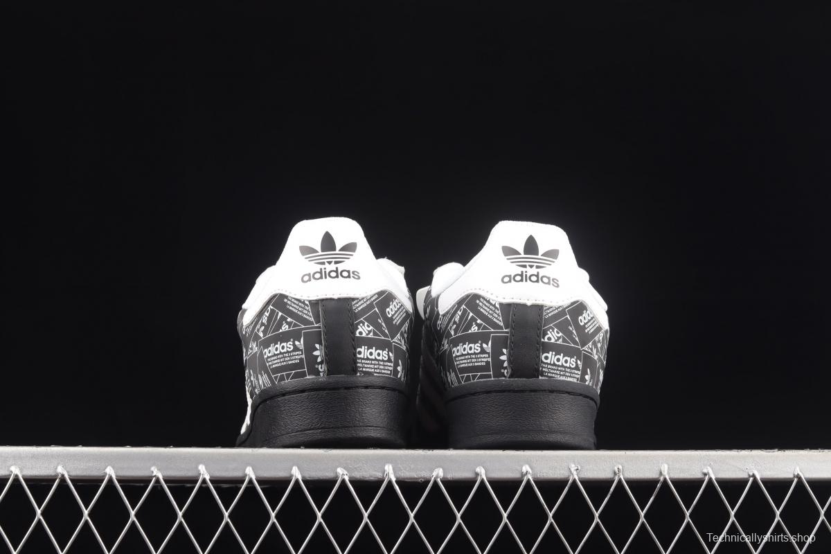 Adidas Originals Superstar FV2820 shell head printed with logo 3M reflective classic sports shoes