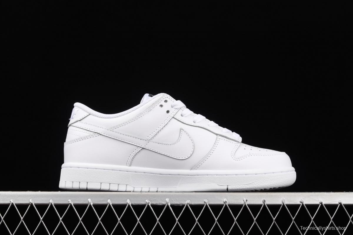 NIKE SB DUNK Low Prm pure white color SB buckle rebound fashion leisure board shoes DD1503-109