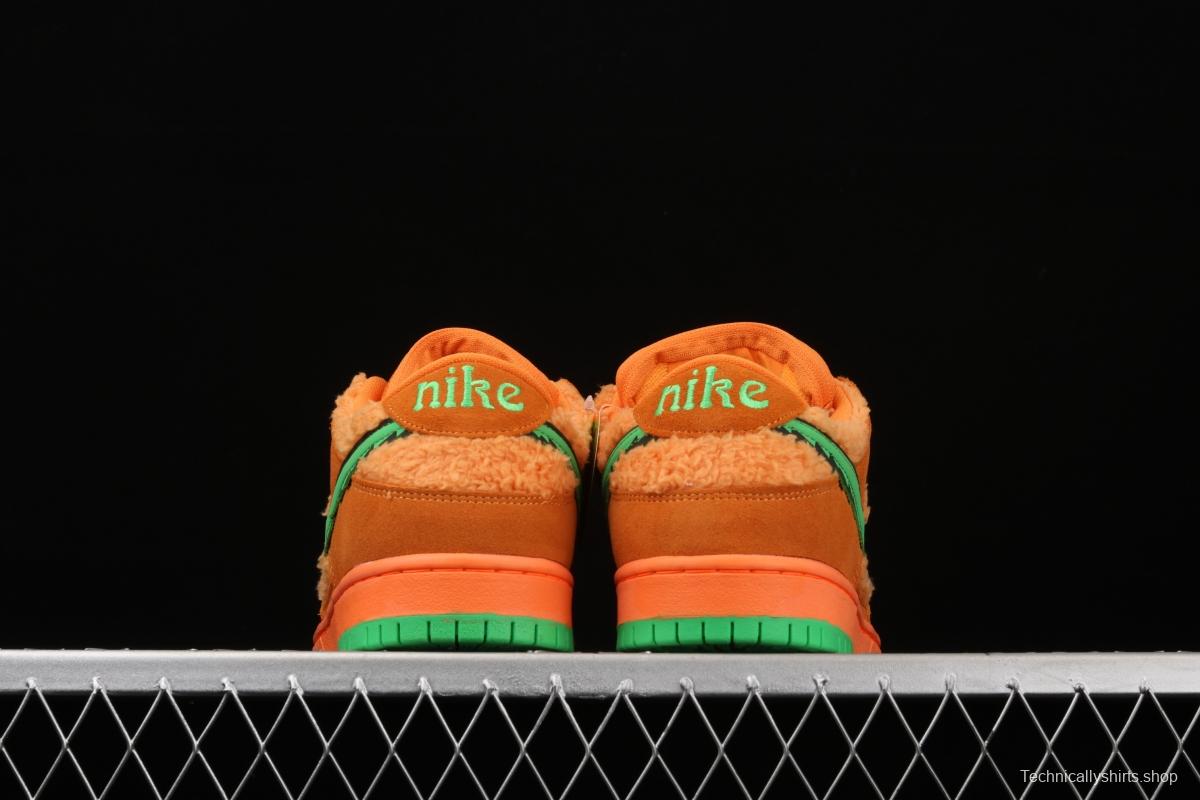 Grateful DeAdidas x NIKE SB DUNK Low Yellow Bear joint style yellow and green bear sports skateboard shoes CJ5378-800