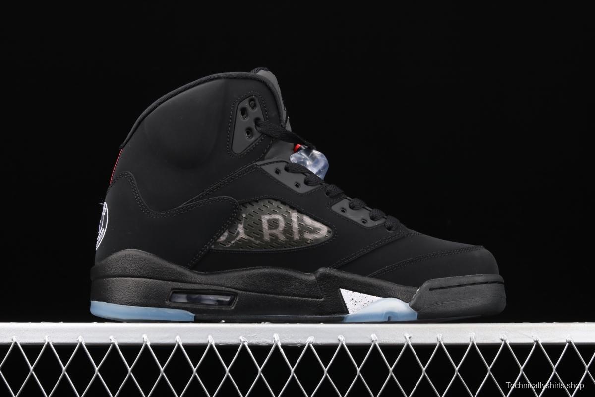 Air Jordan 5 OG Black Metallic Black Silver AV9175-001