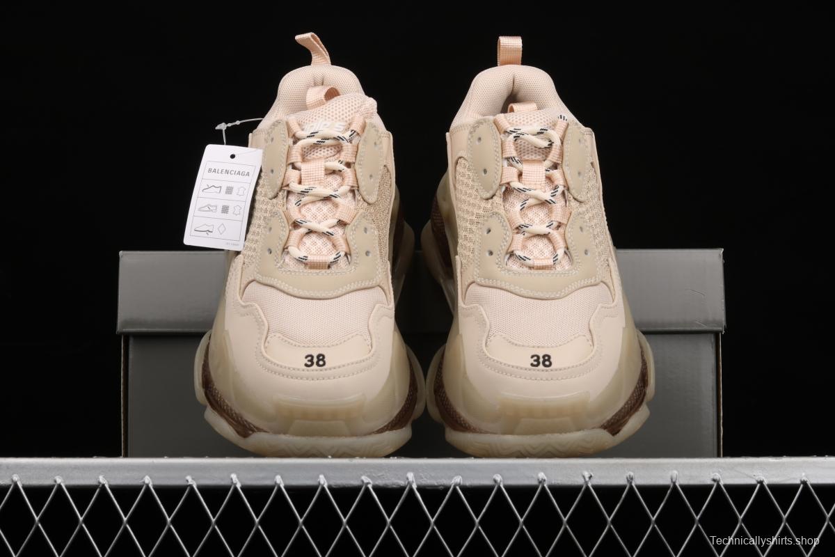 Balenciaga Triple S 3.0 full-combination nitrogen crystal outsole GA19710 for retro casual running shoes