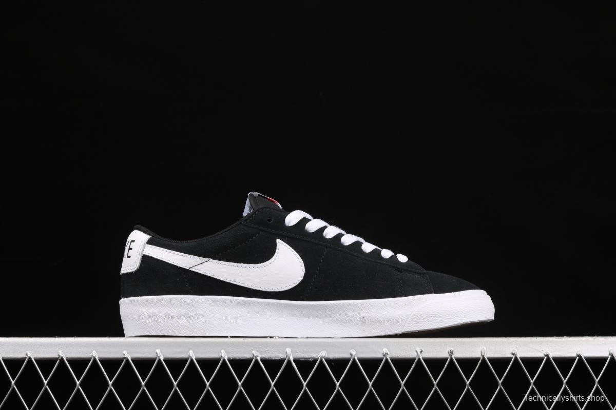 NIKE Blazer Low Prm Trail Blazers leather low-top skateboard shoes 538402-004