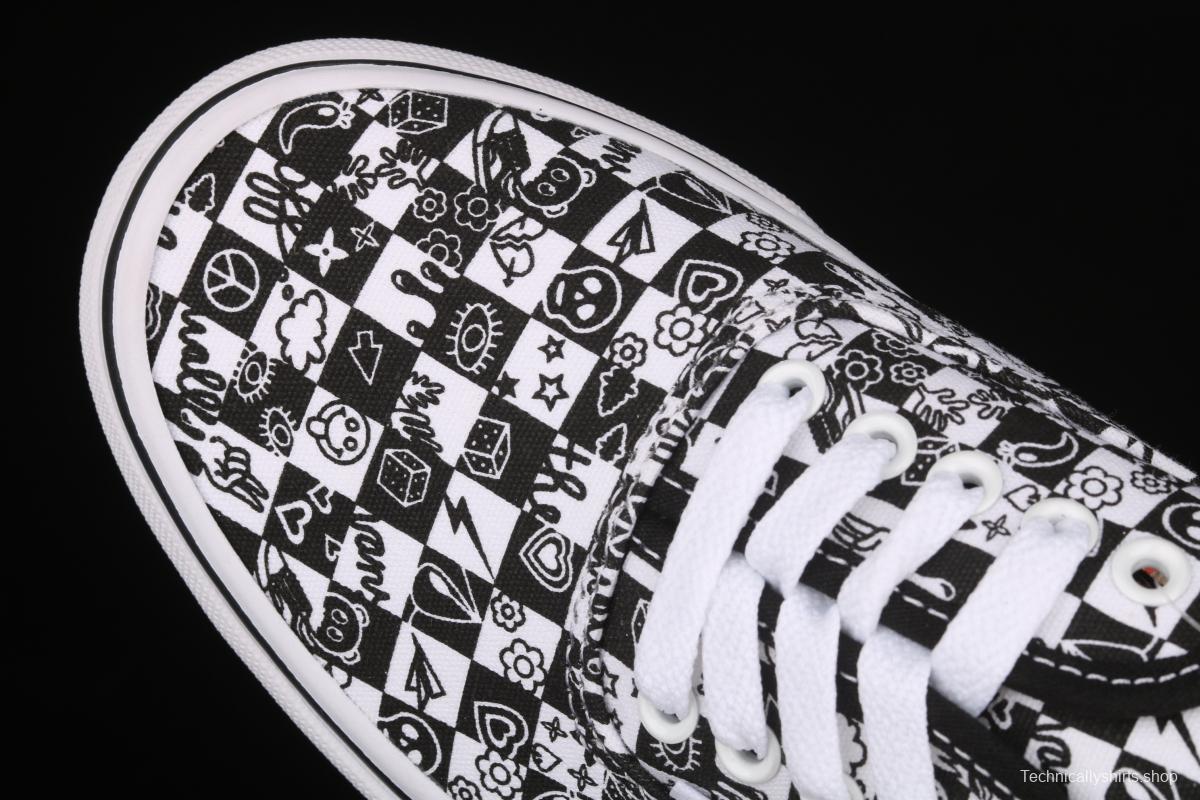 Vans Authentic black and white graffiti printing VN0A2Z518G