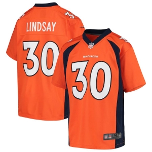 Youth Phillip Lindsay Player Limited Team Jersey - Orange