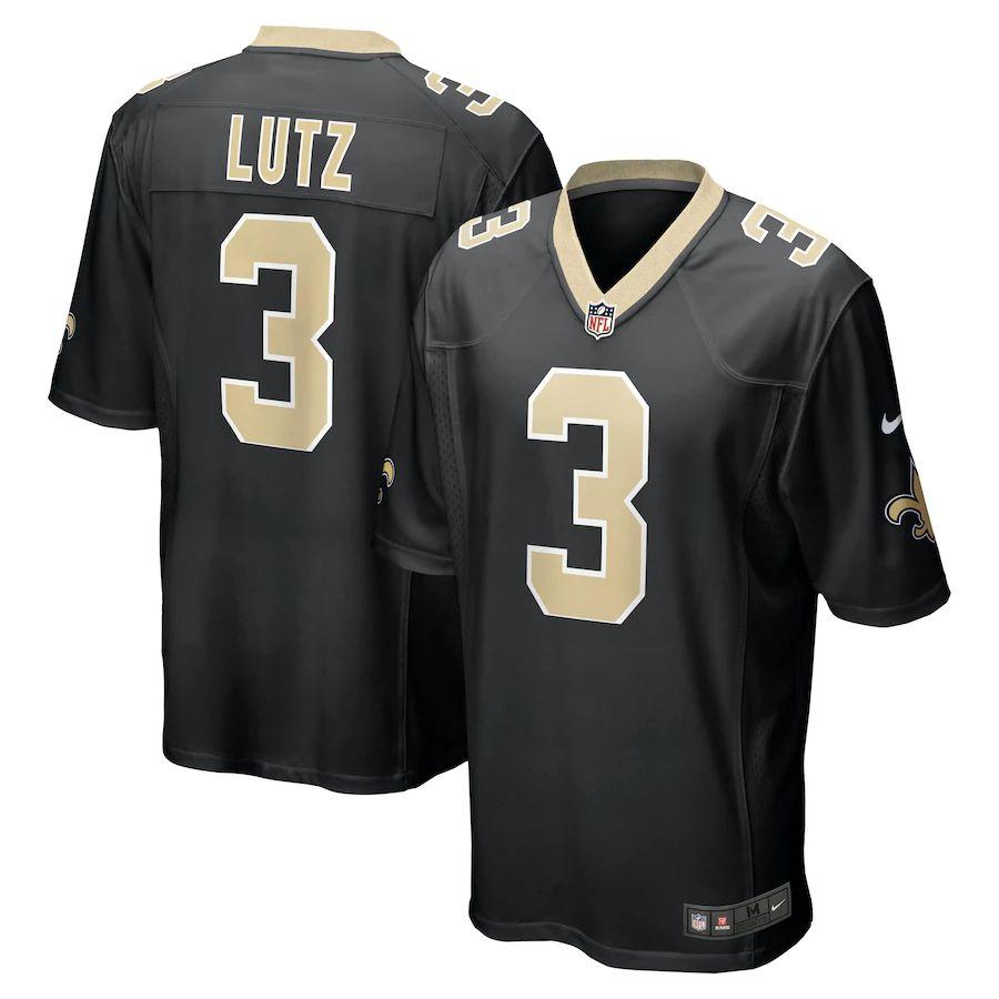 Men's Wil Lutz Black Player Limited Team Jersey