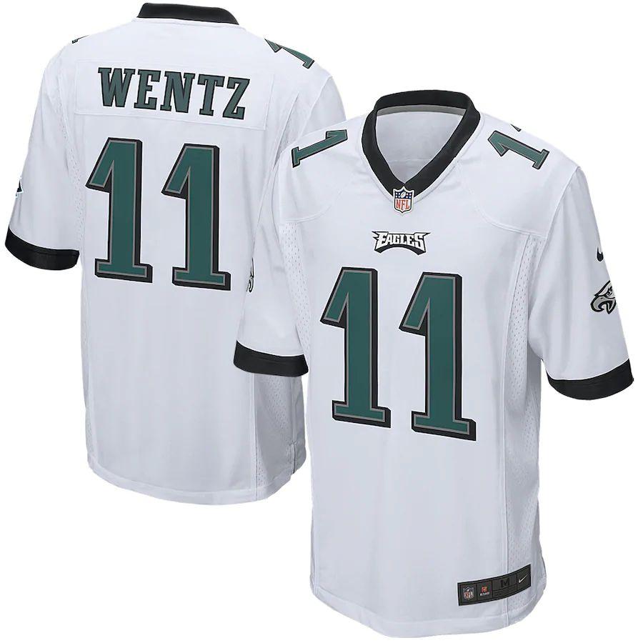 Men's Carson Wentz White Player Limited Team Jersey