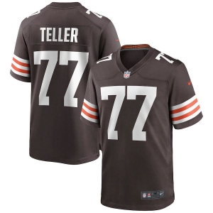 Men's Wyatt Teller Brown Player Limited Team Jersey